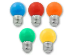 Satisfire Illu- Partylichterkette 40m Grün Für Außen Biergarten 40 Bunte LED Kugellampen