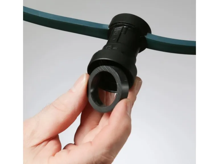 Satisfire Illu- Partylichterkette 20m Grün Biergarten 30 Warmweiße E27 LED Kugellampen