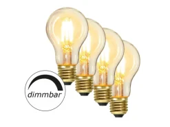 Satisfire Illu- Partylichterkette 10m Weiß Außen Terrasse Garten 10 Dimmbare Filament LED