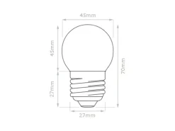 Satisfire Illu- Partylichterkette 10m Grün Biergarten 10x E27 LED Kugellampen Warmweiß