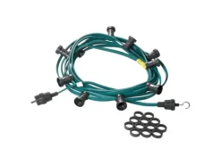 Satisfire Illu- Partylichterkette 30m Grün Außen Biergarten 30 Bunte LED Tropfenlampen