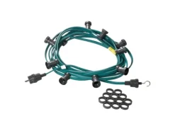 Satisfire Illu- Partylichterkette 5m Grün Für Außen Biergarten 5 Bunte LED Kugellampen