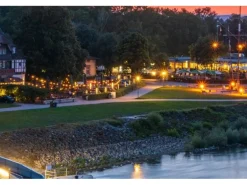 Satisfire Illu- Partylichterkette 20m Biergarten Terrasse Außen 30x LED Filament Glühbirne