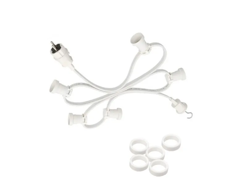 Satisfire Illu- Partylichterkette 40m Weiß Außen Terrasse Garten 40 Dimmbare Filament LED