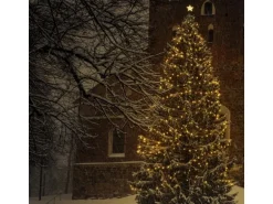 Satisfire Illu- Partylichterkette 30m Weiß Für Außen Garten 30 Ultra-Warmweiße LED Kugeln