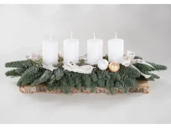 Schiffgesteck 45 cm mit 4 Kerze 80/50 Weiß