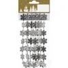 Schneeflockengirlande Kunststoff Silber 180 cm