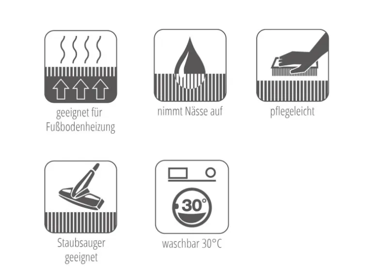 Schöner Wohnen Badmatte Bali 40 cm x 60 cm Silber
