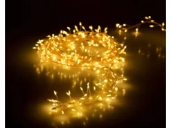 Silberdraht-Lichterkette 100 LEDs Warmweiß