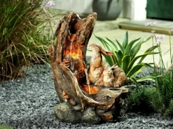 Silex Kunststeinbrunnen Auwald Polyresin 45 cm x 26 cm x 61 cm