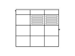 Skan Holz Holz-Gartenhaus Melbourne 3 Telegrau 253 cm x 253 cm