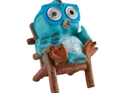 Solar LED Freizeit-Vogel Blau 8 cm x 11 cm x 15 cm