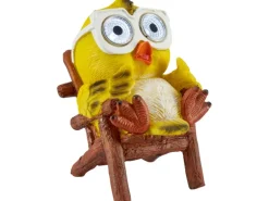 Solar LED Freizeit-Vogel Gelb 8 cm x 11 cm x 15 cm