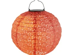 Solar-Dekoleuchte Pellaro LED Rot Ø 25 cm x 25 cm