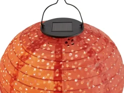 Solar-Dekoleuchte Pellaro LED Rot Ø 25 cm x 25 cm