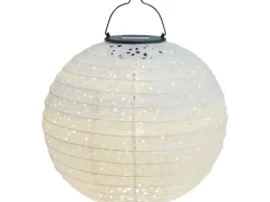 Solar-Dekoleuchte Pellaro LED Weiß Ø 25 cm x 25 cm