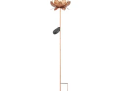 Solar-Dekospieß LED Kupfer 90 cm Blume
