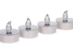 Solar-Kerzen Nelspruit 1 lm 1600 K IP44 Sensor Weiß 4 Stk.