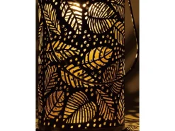 Solarlaterne mit Blattmuster