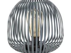 Solar-LED-Dekoleuchte Mereta Ø 20 cm x 18,5 cm Grau