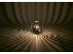 Solar-LED-Dekoleuchte Mereta Ø 20 cm x 18,5 cm Grau