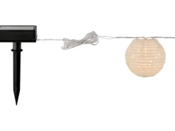 Solar-Lichterkette Fiuggi Lampion 24 LEDs Weiß 8,40 m