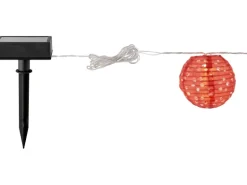 Solar-Lichterkette Fiuggi Lampion 10 LEDs Bunt 4,20 m