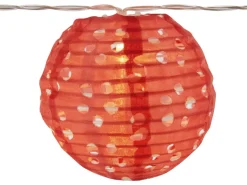 Solar-Lichterkette Fiuggi Lampion 10 LEDs Bunt 4,20 m