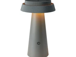 Solar-Tischleuchte Nerano Ø 14 x 23 cm Dunkelgrau