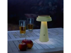 Solar-Tischleuchte Nerano Ø 14 x 23 cm Grün