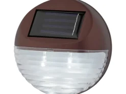 Solar-Zaunleuchte Braun