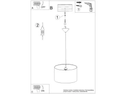 Sollux Lighting Hängeleuchte Owls 40