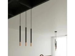 Sollux Lighting Hängeleuchte Mozaica 1 Schwarz/Kupfer