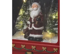 Spieluhr Briefkasten Weihnachtsmann mit LED-Beleuchtung 23 cm x 14,5 cm x 37 cm