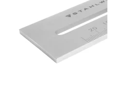 STAHLWERK Streichmaß mit 200 mm Messbereich und 0,1 mm Nonius aus Edelstahl