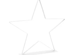 Stern zum Aufstellen Metall 40 cm x 5 cm x 38,5 cm Weiß