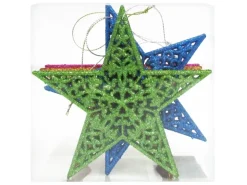 Sterne zum Aufhängen 12,5 cm Mehrfarbig 4 Stück