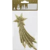 Sternschnuppe aus Kunststoff 15,5 cm Gold Glitter