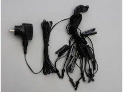 Sterntaler Sternenkette Weihnachtsstern Kette 9 Sterne 18 Zacker 12cm Innen und Außen LED Netzstecker mit Timer Rot-Gelb