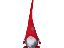 Stoff-Wichtel mit langer Mütze 62 cm x 23 cm x 18 cm