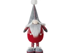 Stoff-Wichtel Pop-up 44 cm Rot-Grau