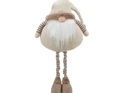 Stoff-Wichtel Pop-Up-Beine Beige-Braun 30 cm x 21 cm x 115 cm