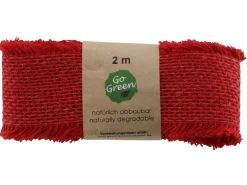 Strängchen-Band aus Baumwolle 2 m Rot