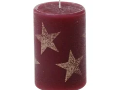 Stumpenkerze Multistern 100/68 mm Altrot