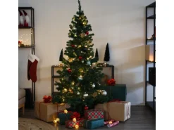 Svita Weihnachtsbaum Künstlich 1150 Zweig-Spitzen Inkl. Metall Ständer Tannenbaum Kunstbaum Luvi-Nadeln 210cm