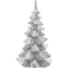 Tannenbaum Stehend aus Polyresin 15,5 cm Weiß