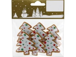 Tannenbäume im Beutel 6er-Pack aus Filz 5 cm Bunt