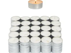 Teelichter 100 Stück Weiß