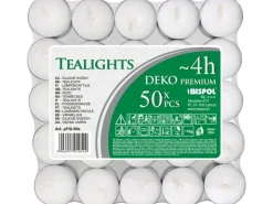 Teelichter 50 Stück Weiß 4 h