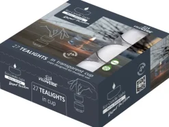 Teelichter ECL 27er-Pack Weiß mit Hülle